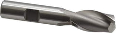 OSG - 15mm, 1-1/8" LOC, 1/2" Shank Diam, 3-1/8" OAL, 2 Flute, Cobalt Square End Mill - Single End, Uncoated, Spiral Flute, 30° Helix, Centercutting, Right Hand Cut, Right Hand Flute, Series 580 - Exact Tool & Supply