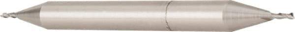 OSG - 24mm, 1-5/8" LOC, 1" Shank Diam, 5-7/8" OAL, 2 Flute, Cobalt Square End Mill - Double End, Uncoated, Spiral Flute, 30° Helix, Centercutting, Right Hand Cut, Right Hand Flute, Series 582 - Exact Tool & Supply