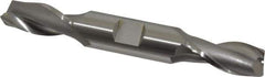 OSG - 14mm, 1-1/8" LOC, 5/8" Shank Diam, 4-1/2" OAL, 2 Flute, Cobalt Square End Mill - Double End, Uncoated, Spiral Flute, 30° Helix, Centercutting, Right Hand Cut, Right Hand Flute, Series 582 - Exact Tool & Supply