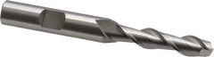 OSG - 5/16", 1-3/8" LOC, 3/8" Shank Diam, 3-1/8" OAL, 2 Flute, Cobalt Square End Mill - Single End, Uncoated, Spiral Flute, 45° Helix, Centercutting, Right Hand Cut, Right Hand Flute, Series 535 - Exact Tool & Supply