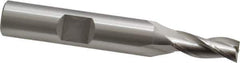 OSG - 1/4", 5/8" LOC, 3/8" Shank Diam, 2-7/16" OAL, 3 Flute, Cobalt Square End Mill - Single End, Uncoated, Spiral Flute, 30° Helix, Centercutting, Right Hand Cut, Right Hand Flute, Series 531 - Exact Tool & Supply