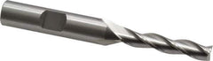 OSG - 1/4", 1-1/4" LOC, 3/8" Shank Diam, 3-1/16" OAL, 3 Flute, Cobalt Square End Mill - Single End, Uncoated, Spiral Flute, 30° Helix, Centercutting, Right Hand Cut, Right Hand Flute, Series 536 - Exact Tool & Supply
