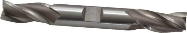 OSG - 1/2", 1" LOC, 1/2" Shank Diam, 4-1/8" OAL, 3 Flute, Cobalt Square End Mill - Double End, Uncoated, Spiral Flute, 30° Helix, Centercutting, Right Hand Cut, Right Hand Flute, Series 532 - Exact Tool & Supply