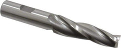 OSG - 3° Taper Angle per Side, 1/2" Small End Diam, 2-1/4" LOC, Cobalt 3 Flute Tapered Square End Mill - 4-3/8" OAL, 5/8" Shank Diam, Spiral Flute, 25° Helix - Exact Tool & Supply