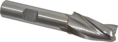 OSG - 5° Taper Angle per Side, 1/2" Small End Diam, 1-1/4" LOC, Cobalt 3 Flute Tapered Square End Mill - 3-1/4" OAL, 1/2" Shank Diam, Spiral Flute, 25° Helix - Exact Tool & Supply