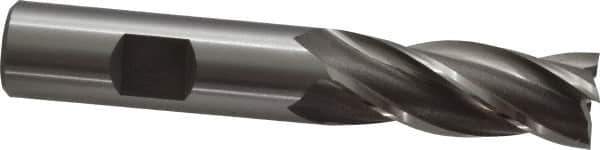OSG - 5/8", 1-5/8" LOC, 5/8" Shank Diam, 3-3/4" OAL, 4 Flute, Cobalt Square End Mill - Single End, Uncoated, Spiral Flute, 30° Helix, Right Hand Cut, Right Hand Flute, Series 540 - Exact Tool & Supply