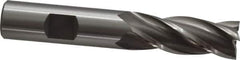 OSG - 5/8", 1-5/8" LOC, 5/8" Shank Diam, 3-3/4" OAL, 4 Flute, Cobalt Square End Mill - Single End, Uncoated, Spiral Flute, 30° Helix, Right Hand Cut, Right Hand Flute, Series 540 - Exact Tool & Supply
