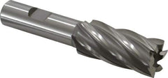 OSG - 7/8", 1-7/8" LOC, 5/8" Shank Diam, 4" OAL, 6 Flute, Cobalt Square End Mill - Single End, Uncoated, Spiral Flute, 30° Helix, Right Hand Cut, Right Hand Flute, Series 540 - Exact Tool & Supply
