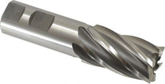 OSG - 1-1/8", 2" LOC, 1" Shank Diam, 4-1/2" OAL, 6 Flute, Cobalt Square End Mill - Exact Tool & Supply