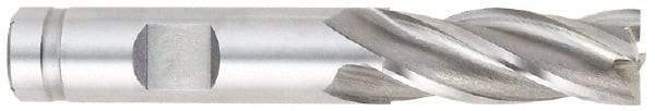 OSG - 11.5mm, 1" LOC, 3/8" Shank Diam, 2-11/16" OAL, 4 Flute, Cobalt Square End Mill - Single End, Uncoated, Spiral Flute, 30° Helix, Right Hand Cut, Right Hand Flute, Series 581 - Exact Tool & Supply