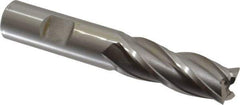 OSG - 16mm, 1-5/8" LOC, 5/8" Shank Diam, 3-3/4" OAL, 4 Flute, Cobalt Square End Mill - Single End, Uncoated, Spiral Flute, 30° Helix, Right Hand Cut, Right Hand Flute, Series 581 - Exact Tool & Supply