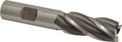 OSG - 18mm, 1-5/8" LOC, 5/8" Shank Diam, 3-3/4" OAL, 4 Flute, Cobalt Square End Mill - Single End, Uncoated, Spiral Flute, 30° Helix, Right Hand Cut, Right Hand Flute, Series 581 - Exact Tool & Supply