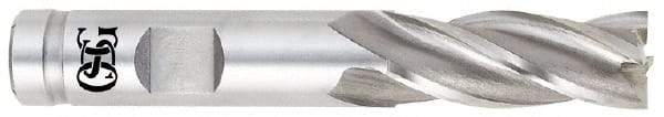 OSG - 5/8", 5/8" LOC, 5/8" Shank Diam, 2-3/4" OAL, 4 Flute, Cobalt Square End Mill - Single End, Uncoated, Spiral Flute, 30° Helix, Centercutting, Right Hand Cut, Right Hand Flute, Series 541 - Exact Tool & Supply