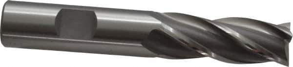 OSG - 5/8", 1-5/8" LOC, 5/8" Shank Diam, 3-3/4" OAL, 4 Flute, Cobalt Square End Mill - Single End, Uncoated, Spiral Flute, 30° Helix, Centercutting, Right Hand Cut, Right Hand Flute, Series 541 - Exact Tool & Supply