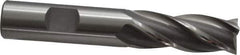 OSG - 5/8", 1-5/8" LOC, 5/8" Shank Diam, 3-3/4" OAL, 4 Flute, Cobalt Square End Mill - Single End, Uncoated, Spiral Flute, 30° Helix, Centercutting, Right Hand Cut, Right Hand Flute, Series 541 - Exact Tool & Supply