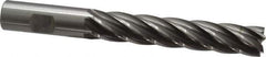 OSG - 3/4", 4" LOC, 3/4" Shank Diam, 6-1/4" OAL, 6 Flute, Cobalt Square End Mill - Single End, Uncoated, Spiral Flute, 30° Helix, Centercutting, Right Hand Cut, Right Hand Flute, Series 558 - Exact Tool & Supply