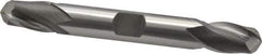 OSG - 3/8" Diam, 9/16" LOC, 2 Flute Cobalt Ball End Mill - Uncoated, Double End, 3-1/8" OAL, 3/8" Shank Diam, Spiral Flute - Exact Tool & Supply
