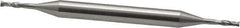 OSG - 1/16", 7/32" LOC, 3/16" Shank Diam, 2-1/2" OAL, 2 Flute, Cobalt Square End Mill - Double End, Uncoated, Spiral Flute, 30° Helix, Centercutting, Right Hand Cut, Right Hand Flute, Series 564 - Exact Tool & Supply