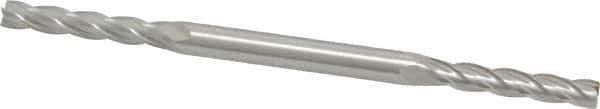 OSG - 5/32", 7/8" LOC, 3/16" Shank Diam, 3-1/4" OAL, 4 Flute, Cobalt Square End Mill - Double End, Uncoated, Spiral Flute, 30° Helix, Centercutting, Right Hand Cut, Right Hand Flute, Series 568 - Exact Tool & Supply