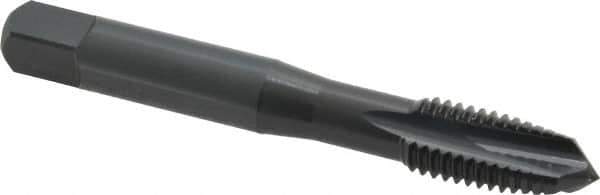 OSG - M10x1.50 Metric Coarse, 3 Flute, Oxide Finish, Powdered Metal Spiral Point Tap - Plug Chamfer, Right Hand Thread, 2-15/16" OAL, 1-1/4" Thread Length, 0.381" Shank Diam, 6H Class of Fit, Series 344 - Exact Tool & Supply