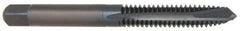 OSG - 1/4-20 UNC, 3 Flute, Oxide Finish, Powdered Metal Spiral Point Tap - Plug Chamfer, Right Hand Thread, 2-1/2" OAL, 1" Thread Length, 0.255" Shank Diam, 3B Class of Fit, Series 312NI - Exact Tool & Supply