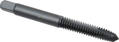 OSG - 1/4-20 UNC, 3 Flute, Oxide Finish, Powdered Metal Spiral Point Tap - Plug Chamfer, Right Hand Thread, 2-1/2" OAL, 1" Thread Length, 0.255" Shank Diam, 2B Class of Fit, Series 312NI - Exact Tool & Supply