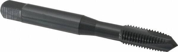 OSG - 5/16-24 UNF, 3 Flute, Oxide Finish, Powdered Metal Spiral Point Tap - Plug Chamfer, Right Hand Thread, 2-23/32" OAL, 1-1/8" Thread Length, 0.318" Shank Diam, 3B Class of Fit, Series 312NI - Exact Tool & Supply