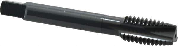 OSG - 1/2-13 UNC, 3 Flute, Oxide Finish, Powdered Metal Spiral Point Tap - Plug Chamfer, Right Hand Thread, 3-3/8" OAL, 1-21/32" Thread Length, 0.367" Shank Diam, 3B Class of Fit, Series 312NI - Exact Tool & Supply