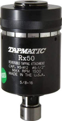 Tapmatic - Model RX50, No. 6 Min Tap Capacity, 1/2 Inch Max Mild Steel Tap Capacity, 5/8-16 Mount Tapping Head - 22100 (J421), 22200 (J422) Compatible, Includes Tap Clamping Wrenches, for Manual Machines - Exact Tool & Supply