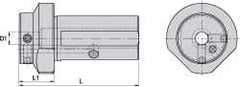 Kennametal - 5/8 Inch Hole Diameter, KM63XMZ Outside Modular Connection, Boring Bar Reducing Adapter - 1.181 Inch Projection, 1.42 Inch Nose Diameter, 4.13 Inch Overall Length, Through Coolant - Exact Tool & Supply