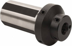 Kennametal - 16mm Hole Diamter, KM63XMZ Outside Modular Connection, Boring Bar Reducing Adapter - 30mm Projection, 36mm Nose Diameter, 105mm Overall Length, Through Coolant - Exact Tool & Supply