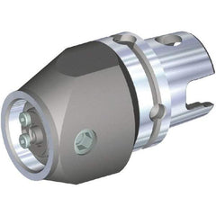 Kennametal - KM80ATC Outside Modular Connection, KM63 Inside Modular Connection, KM80 to KM63 Offset Reducing Adapter - 105mm Projection, 80.01mm Nose Diam, 150.01mm OAL, Through Coolant - Exact Tool & Supply