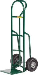 Little Giant - 800 Lb Capacity 49" OAH Hand Truck - 12 x 14" Base Plate, Loop Handle, Steel, Full Pneumatic Wheels - Exact Tool & Supply