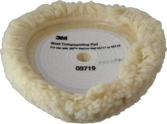 3M - 9" Diam Wool Bonnet Pad - Wool - Exact Tool & Supply