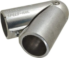 Hollaender - 1-1/2" Pipe, Adjustable Elbow Assembly, Aluminum Alloy Elbow Pipe Rail Fitting - Bright Finish - Exact Tool & Supply