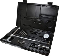 Mitutoyo - 5 Anvil, 10 to 16" Dial Bore Gage - 0.0001" Graduation, 9.8" Gage Depth, Accurate to 0.00008", Carbide Contact Point - Exact Tool & Supply