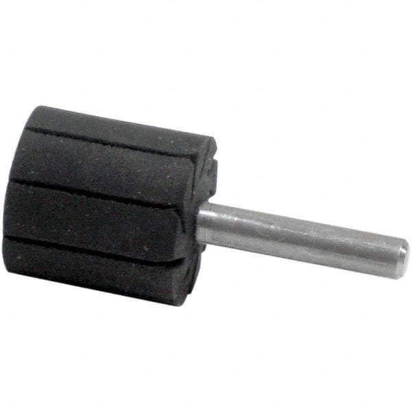 Dynabrade - 1" Wide x 1" Diam, Expander Wheel Spiral Band Drum - 1/4" Shank Diam, 12,000 RPM - Exact Tool & Supply