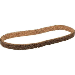 3M - 1/2" Wide x 12" OAL, Aluminum Oxide Abrasive Belt - Aluminum Oxide, Coarse, Nonwoven, Series SC-BS - Exact Tool & Supply