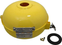 Bradley - 10-3/8" Wide x 3-1/2" High, Plastic Plumbed Wash Station Dust Cover - Includes Bracket & Hinge - Exact Tool & Supply
