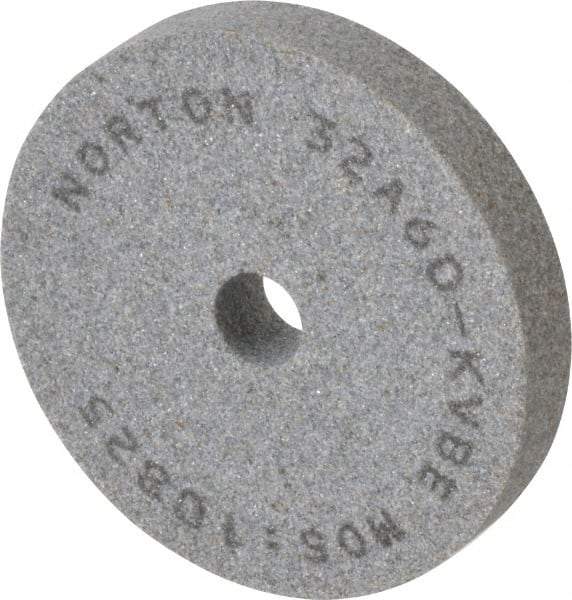 Norton - 60 Grit Aluminum Oxide Type 1 Internal Grinding Wheel - 3" Diam x 1/2" Hole x 1/2" Thick, 10,825 Max RPM, Type 1 Medium Grade, K Hardness, Vitrified Bond, One-Side Recess - Exact Tool & Supply
