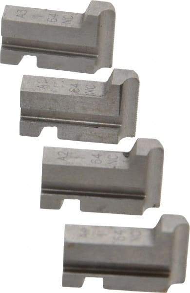 GTD - #1-64 UNC Thread, 15° Hook Angle, Projection, Right Hand High Speed Steel Chaser - Geometric 5/16 DS Compatibility, 45° Chamfer Angle - Exact Tool & Supply