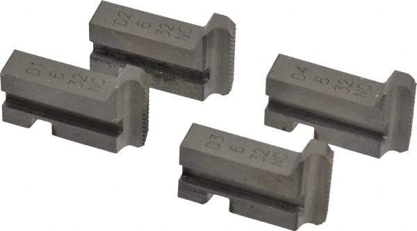 GTD - #6-32 UNC Thread, 10° Hook Angle, Projection, Right Hand High Speed Steel Chaser - Geometric 5/16 DS Compatibility, 45° Chamfer Angle - Exact Tool & Supply