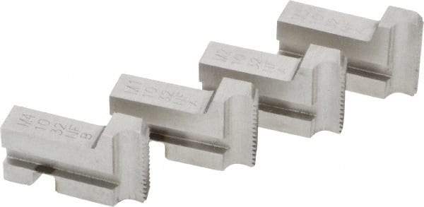 GTD - #10-32 UNF Thread, 10° Hook Angle, Projection, Right Hand High Speed Steel Chaser - Geometric 5/16 DS Compatibility, 45° Chamfer Angle - Exact Tool & Supply