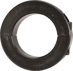 Climax Metal Products - 1-13/16" Bore, Steel, Two Piece Two Piece Split Shaft Collar - 2-7/8" Outside Diam, 11/16" Wide - Exact Tool & Supply