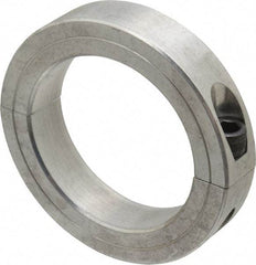 Climax Metal Products - 3" Bore, Aluminum, Two Piece Two Piece Split Shaft Collar - 4-1/4" Outside Diam, 7/8" Wide - Exact Tool & Supply