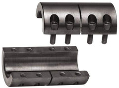 Climax Metal Products - 1" Inside x 1-3/4" Outside Diam, Two Piece Rigid Coupling without Keyway - 3" Long - Exact Tool & Supply