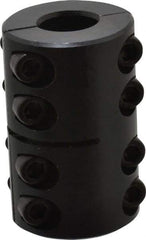 Climax Metal Products - 1/2" Inside x 1-1/8" Outside Diam, Two Piece Rigid Coupling without Keyway - 1-3/4" Long - Exact Tool & Supply