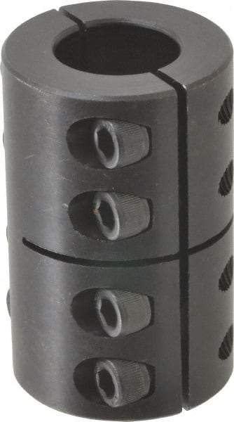 Climax Metal Products - 7/8" Inside x 1-5/8" Outside Diam, Two Piece Rigid Coupling without Keyway - 2-1/2" Long - Exact Tool & Supply