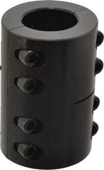 Climax Metal Products - 1-1/2" Inside x 2-5/8" Outside Diam, Two Piece Rigid Coupling without Keyway - 3-7/8" Long - Exact Tool & Supply