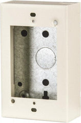 Wiremold - 1 Gang, (4) 1/2" Knockouts, Steel Rectangle Device Box - 4-5/8" Overall Height x 2-13/16" Overall Width x 1-3/8" Overall Depth - Exact Tool & Supply